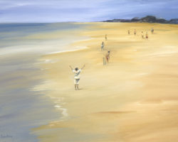 "Beach Cricket #2" 2011 Oil. 48x61cm. Private Collection