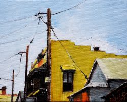 "Cook Street Terrace" 2017 oil on canvas. 18x13cm. SOLD