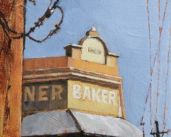 "The Baker (1883)"  2018. Oil on canvas, 15x15cm. SOLD