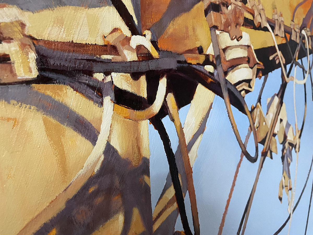 [Oil on canvas 123x200cm] The large scale of this work makes it difficult to show effectively online, so here is a detail.